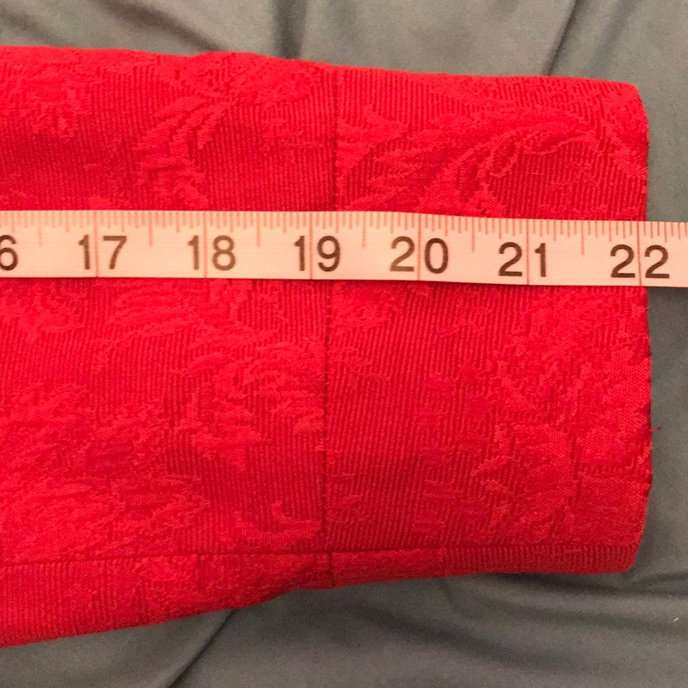 Beautiful Talbots red jacquard blazer 1X petite - Picture 11 of 11